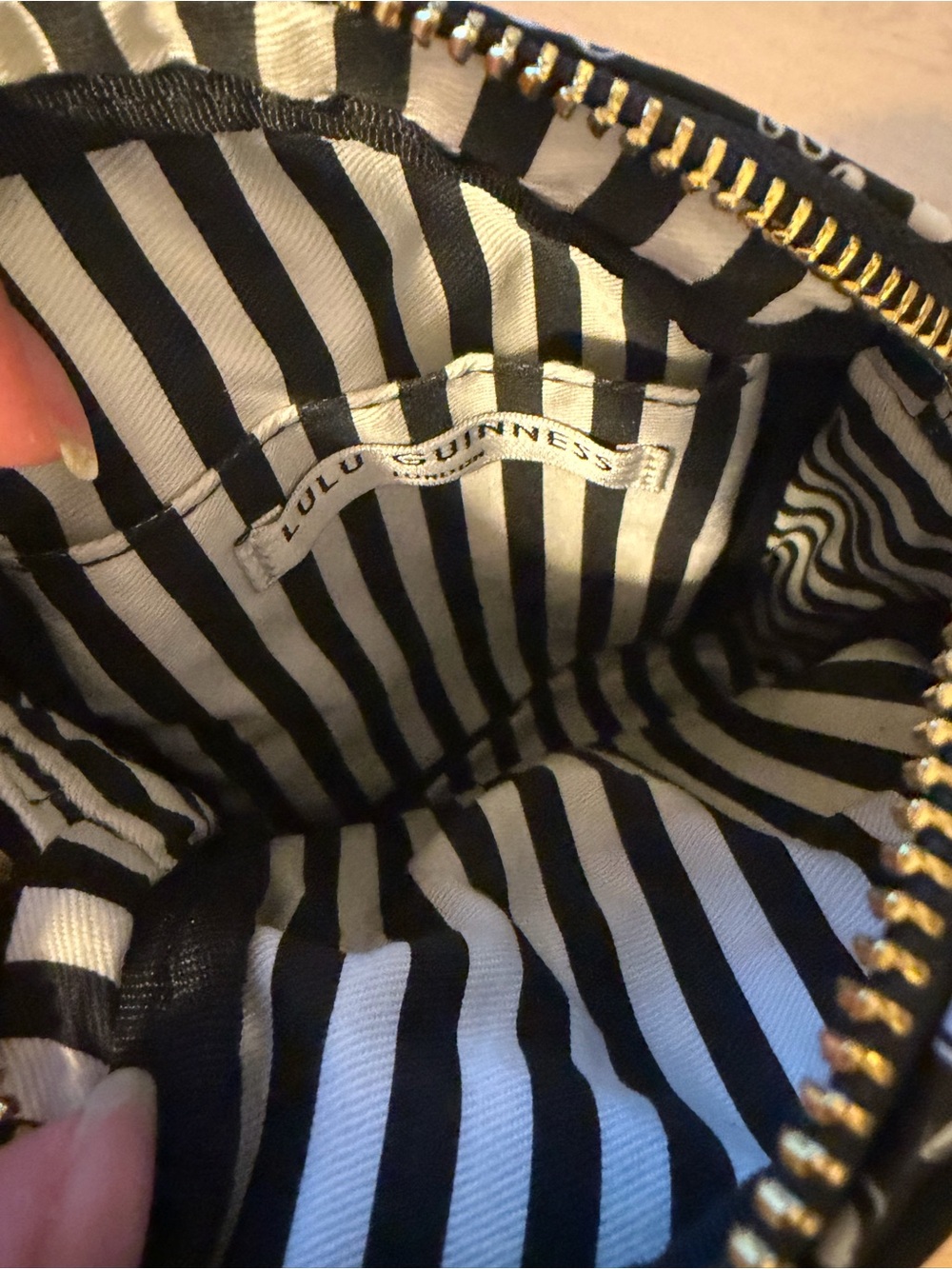 Lulu Guinness BLACK LULU PEARL DAVIS CROSSBODY BAG View 5